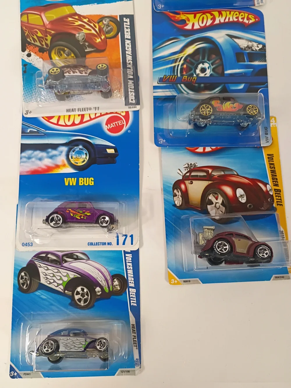 7 Hot Wheels Beatles Volkswagen Bran New